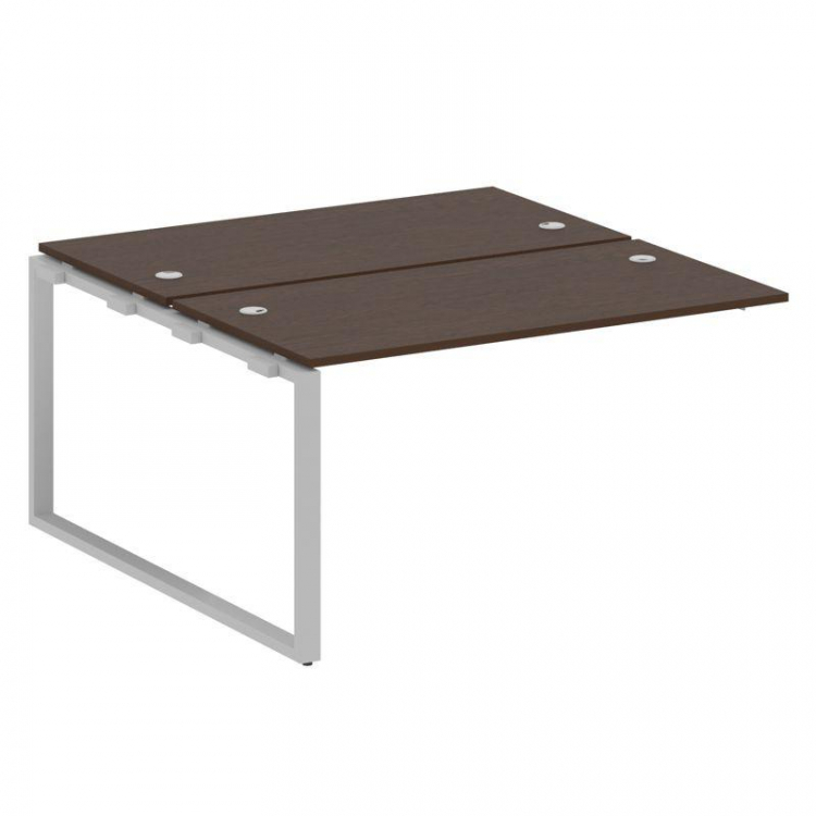 Metal System Проходной элемент рабочей станции на О-образном м/к БО.ПРС-СП-2.3 Венге Цаво/Металл Сер