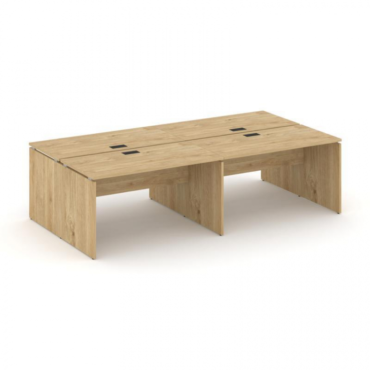 Style Project Рабочая станция 2-х сторон. SN-D.DRS-031 Тиквуд Светлый/Черная Заглушка 1960*1232*750