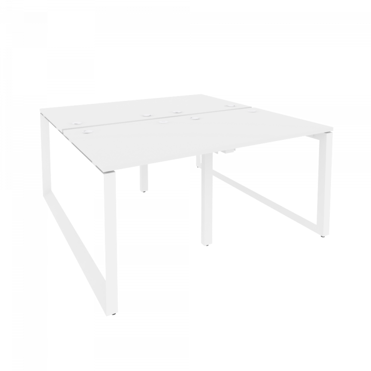 Onix Рабочая станция на О-образном м/к O.MO-D.RS-4.0.8 Белый Бриллиант/Металл Белый 1560*1635*750