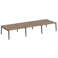 Onix Wood Рабочая станция OW.D.RS-6.4.8 Дуб Аризона/Дуб Темный/Металл Антрацит 4740*1635*750