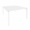 Onix Рабочая станция на П-образном м/к O.MP-D.RS-2.3.8 Белый Бриллиант/Металл Белый 1380*1635*750
