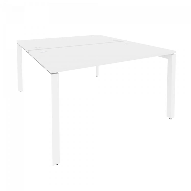 Onix Рабочая станция на П-образном м/к O.MP-D.RS-2.3.8 Белый Бриллиант/Металл Белый 1380*1635*750