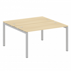 Metal System Quattro Рабочая станция на П-образном м/к 50БП.РАС-СП-2.3 Акация Лорка/Металл Серый 140