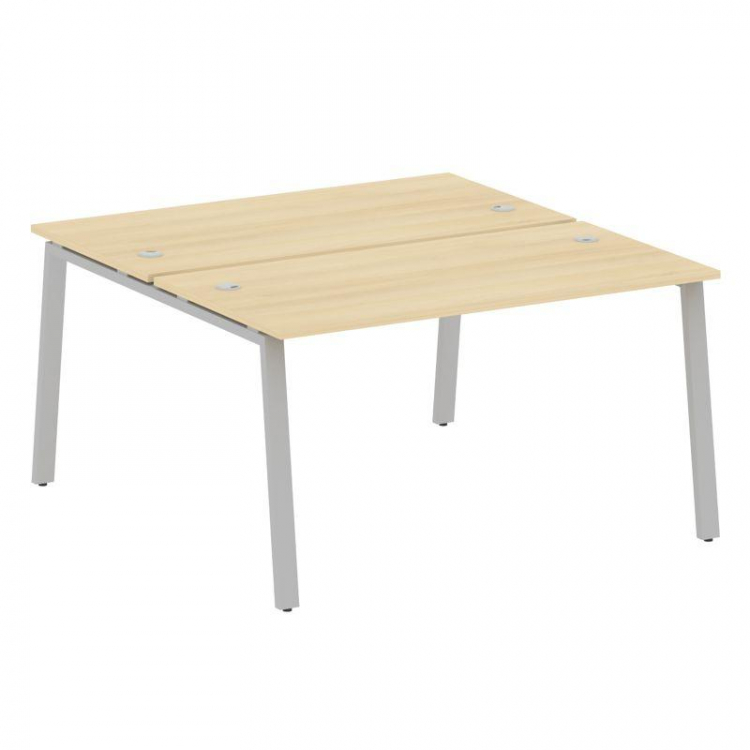 Metal System Рабочая станция на А-образном м/к БА.РАС-СП-2.3 Акация Лорка/Металл Серый 1400*1475*750