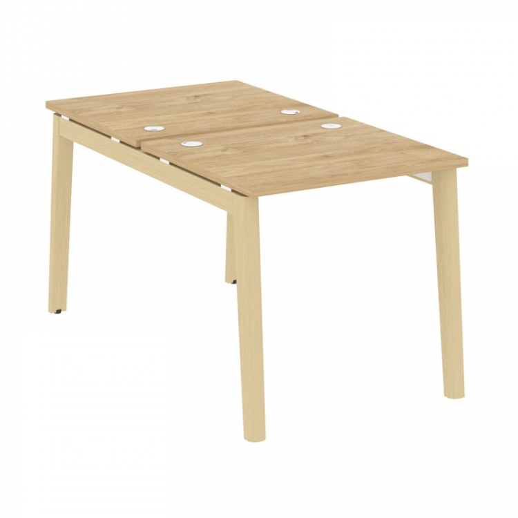 Onix Wood Рабочая станция OW.D.RS-2.0.7 Тиквуд Светлый/Дуб Светлый/Металл Белый 780*1475*750