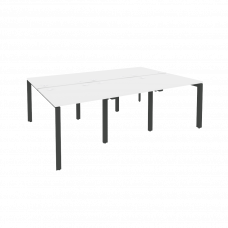 Onix Рабочая станция на П-образном м/к O.MP-D.RS-6.0.8 Белый Бриллиант/Металл Антрацит 2340*1635*750