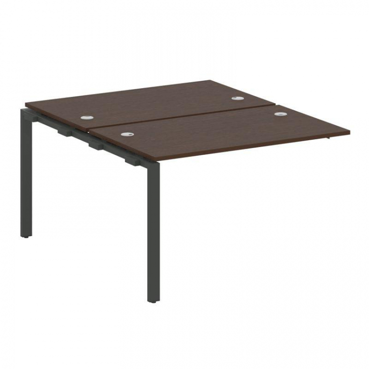 Metal System Проходной элемент рабочей станции на П-образном м/к БП.ПРС-СП-2.2 Венге Цаво/Металл Ант