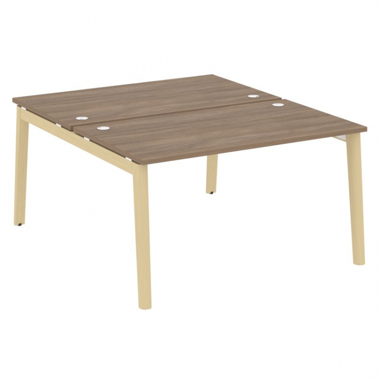 Onix Wood Рабочая станция OW.D.RS-2.3.8 Дуб Аризона/Дуб Светлый/Металл Белый 1380*1635*750