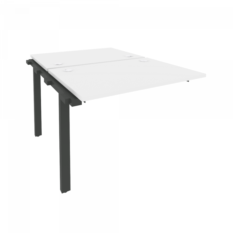 Onix Наборный элемент рабочей станции на м/к O.M-2.NRS-1.7 Белый Бриллиант/Металл Антрацит 980*1475*