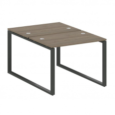 Metal System Рабочая станция на О-образном м/к БО.РАС-СП-2.1 Вяз Благородный/Металл Антрацит 1000*14