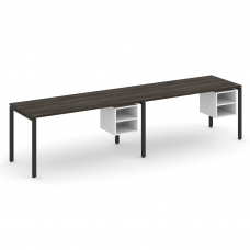 Concept Рабочая станция односторонняя с подвес. тумбами 2 места CN.ORS-108 Дуб Мали/Белый Бриллиант/