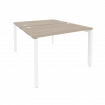 Onix Рабочая станция на П-образном м/к O.MP-D.RS-2.2.7 Дуб Аттик/Металл Белый 1180*1475*750