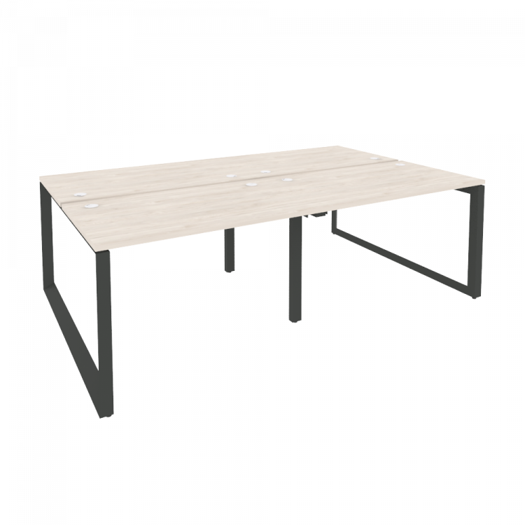 Onix Рабочая станция на О-образном м/к O.MO-D.RS-4.2.7 Денвер Светлый/Металл Антрацит 2360*1475*750