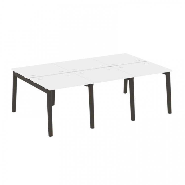 Onix Wood Рабочая станция OW.D.RS-6.0.7 Белый Бриллиант/Дуб Темный/Металл Антрацит 2340*1475*750