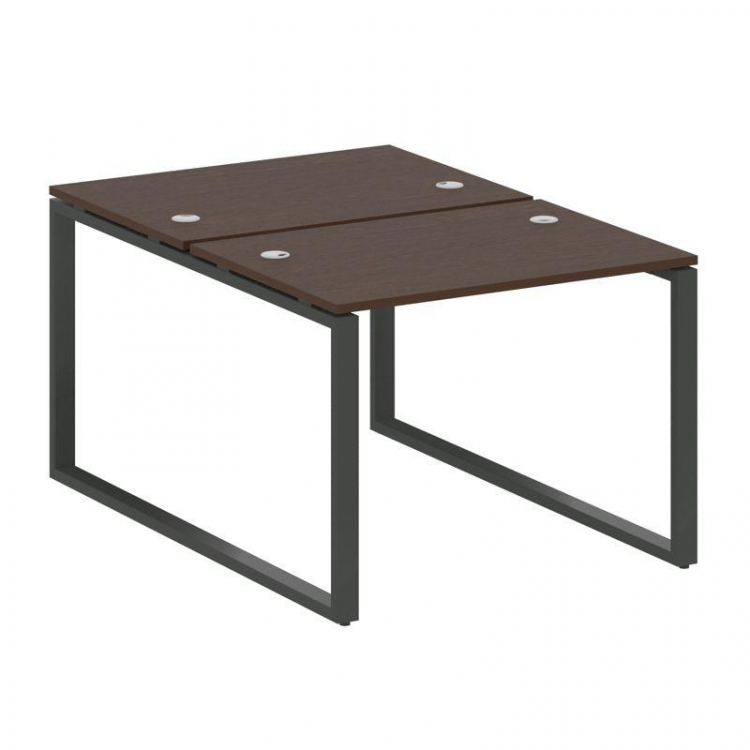 Metal System Рабочая станция на О-образном м/к БО.РАС-СП-2.1 Венге Цаво/Металл Антрацит 1000*1475*75