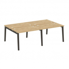 Onix Wood Рабочая станция OW.D.RS-4.2.7 Тиквуд Светлый/Дуб Темный/Металл Антрацит 2360*1475*750