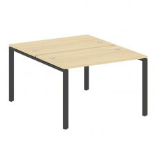 Metal System Рабочая станция на П-образном м/к БП.РАС-СП-2.2 Акация Лорка/Металл Антрацит 1200*1475*