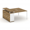 Concept Рабочая станция с опорным распаш. шкафом с верх. горизонтом CN.DRS-223 W Сандал Янтарный/Бе