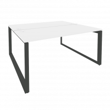 Onix Рабочая станция на О-образном м/к O.MO-D.RS-2.4.7 Белый Бриллиант/Металл Антрацит 1580*1475*750