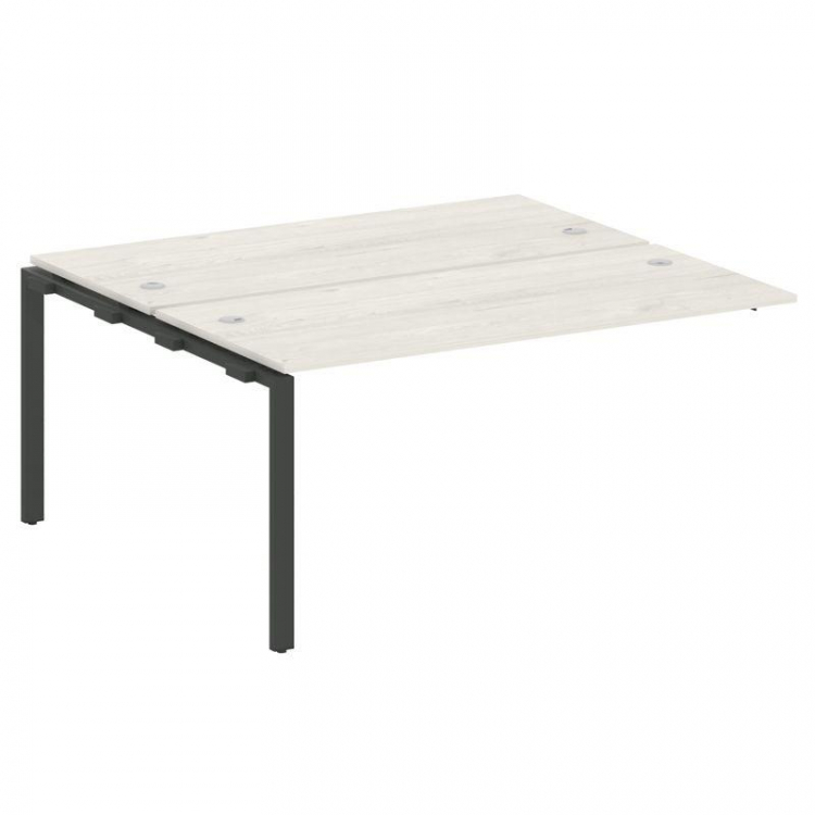 Metal System Проходной элемент рабочей станции на П-образном м/к БП.ПРС-СП-2.4 Дуб Наварра/Металл Ан