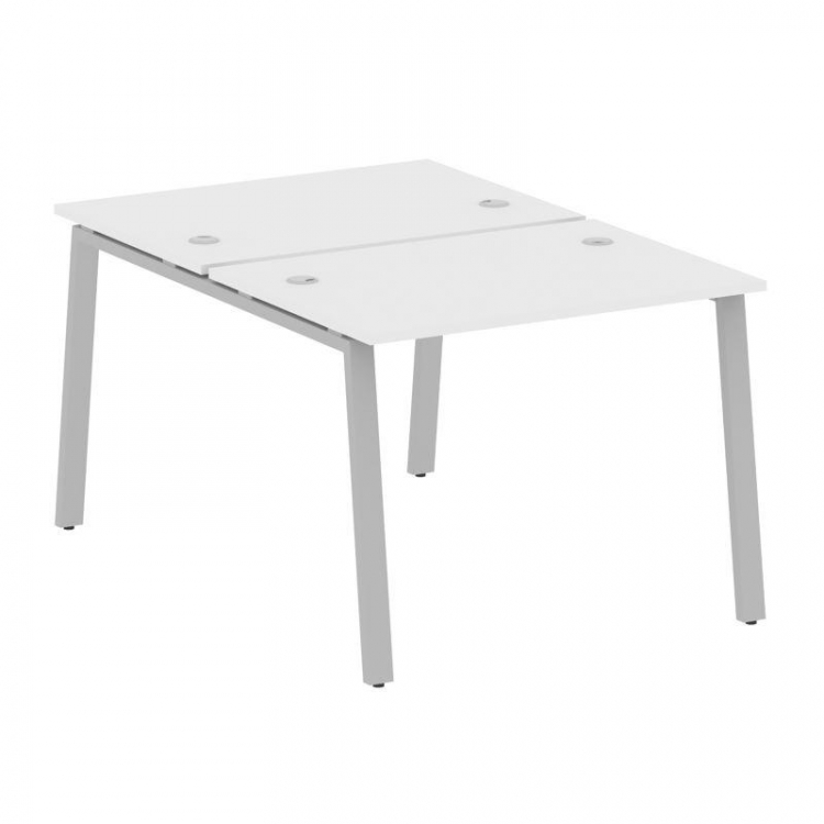 Metal System Рабочая станция на А-образном м/к БА.РАС-СП-2.1 Белый/Металл Серый 1000*1475*750