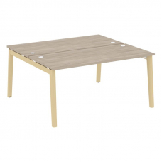 Onix Wood Рабочая станция OW.D.RS-2.4.7 Дуб Аттик/Дуб Светлый/Металл Белый 1580*1475*750