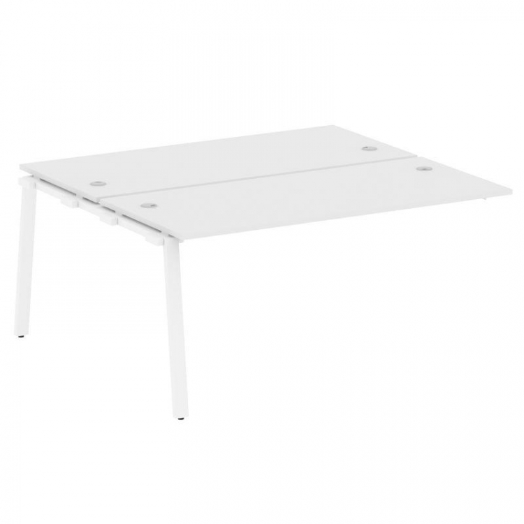 Metal System Проходной элемент рабочей станции на А-образном м/к БА.ПРС-СП-2.4 Белый/Металл Белый 16