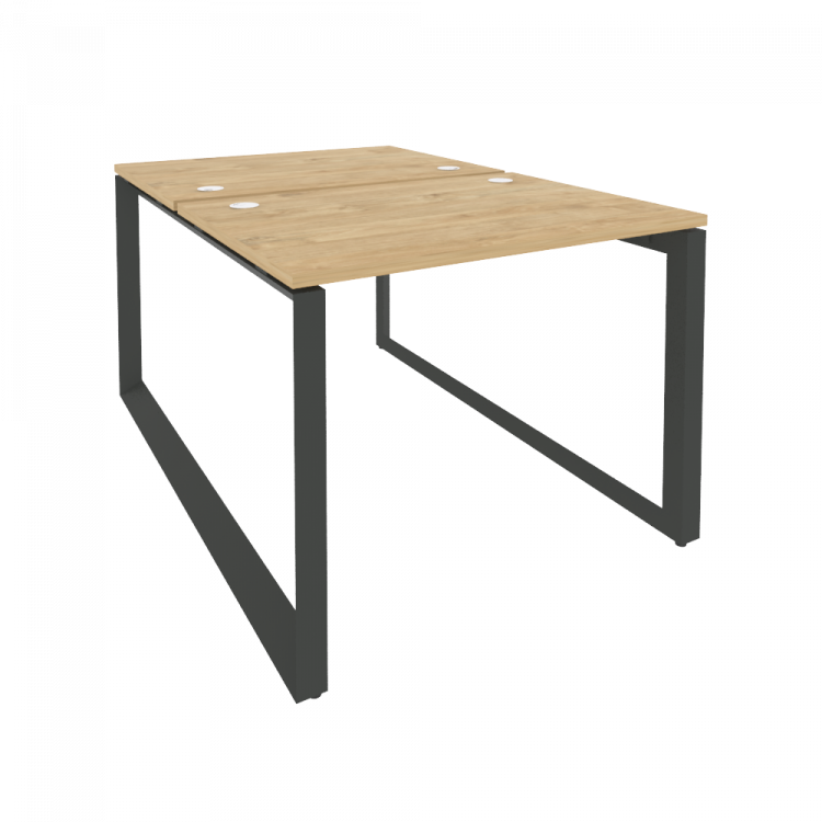 Onix Рабочая станция на О-образном м/к O.MO-D.RS-2.1.7 Тиквуд Светлый/Металл Антрацит 980*1475*750