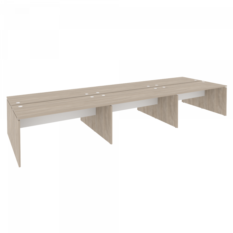 Onix Рабочая станция O.D.RS-6.4.7 Дуб Аттик/Белый Бриллиант 4740*1475*750