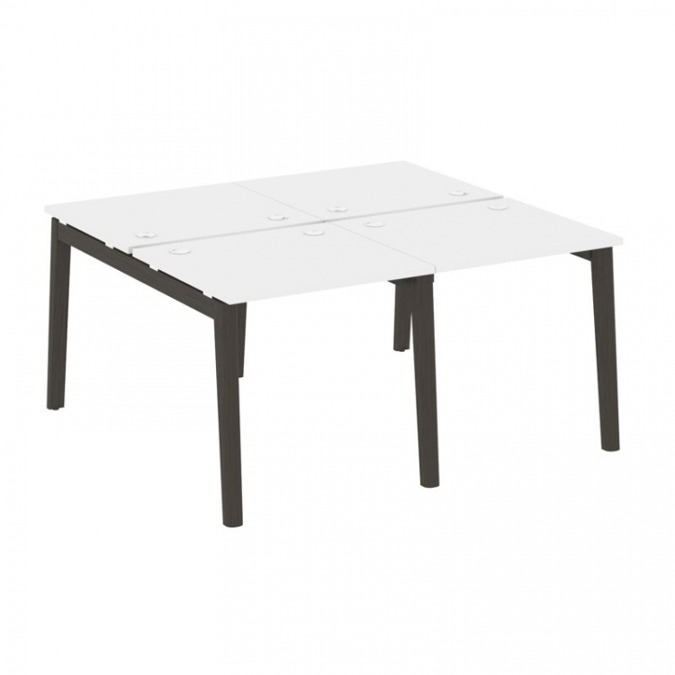 Onix Wood Рабочая станция OW.D.RS-4.0.7 Белый Бриллиант/Дуб Темный/Металл Антрацит 1560*1475*750