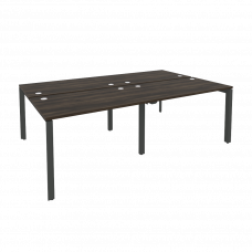 Onix Рабочая станция на П-образном м/к O.MP-D.RS-4.2.7 Дуб Мали/Металл Антрацит 2360*1475*750