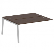 Metal System Проходной элемент рабочей станции на А-образном м/к БА.ПРС-СП-2.4 Венге Цаво/Металл Сер