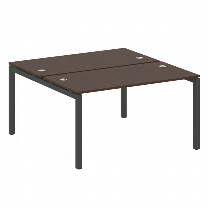 Метал Систем Куатро Рабочая станция на П-образном м/к 50БП.РАС-СП-2.3 Венге Цаво/Металл Антрацит 140
