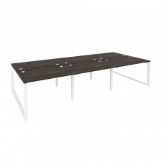 Onix Рабочая станция на О-образном м/к O.MO-D.RS-6.2.8 Дуб Мали/Металл Белый 3540*1635*750