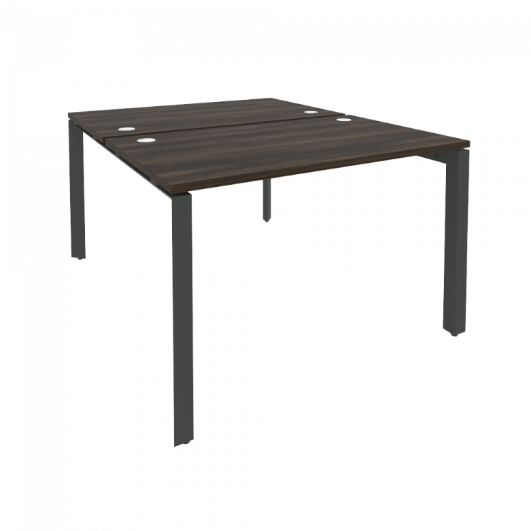 Onix Рабочая станция на П-образном м/к O.MP-D.RS-2.2.7 Дуб Мали/Металл Антрацит 1180*1475*750