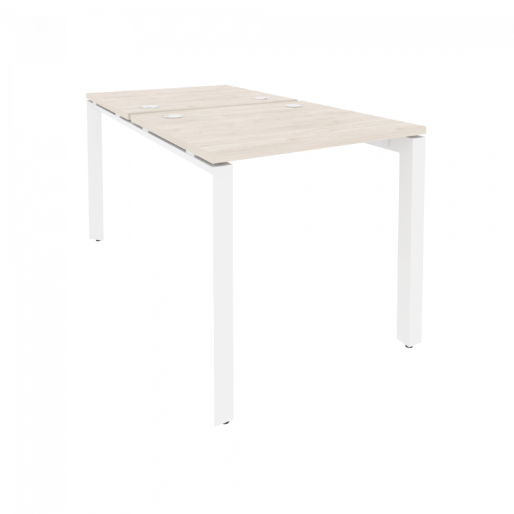 Onix Рабочая станция на П-образном м/к O.MP-D.RS-2.0.7 Денвер Светлый/Металл Белый 780*1475*750