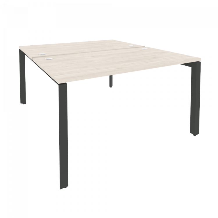 Onix Рабочая станция на П-образном м/к O.MP-D.RS-2.3.8 Денвер Светлый/Металл Антрацит 1380*1635*750