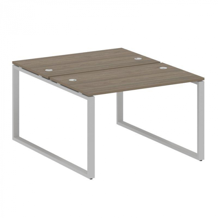 Метал Систем Рабочая станция на О-образном м/к БО.РАС-СП-2.2 Вяз Благородный/Металл Серый 1200*1475*