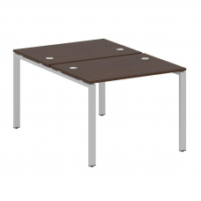 Metal System Рабочая станция на П-образном м/к БП.РАС-СП-2.1 Венге Цаво/Металл Серый 1000*1475*750