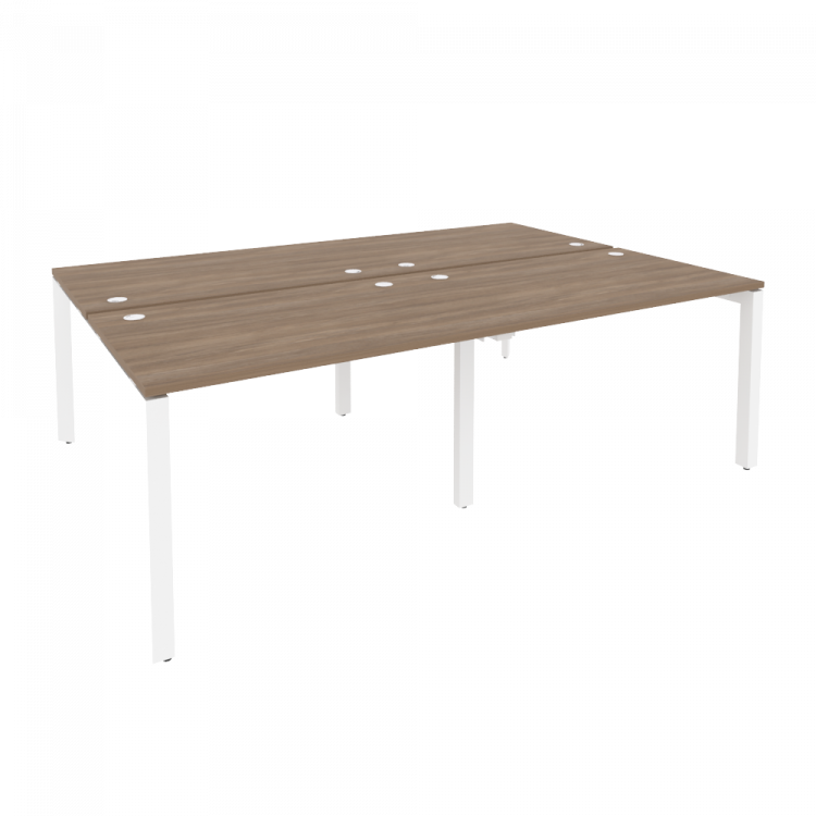 Onix Рабочая станция на П-образном м/к O.MP-D.RS-4.2.8 Дуб Аризона/Металл Белый 2360*1635*750