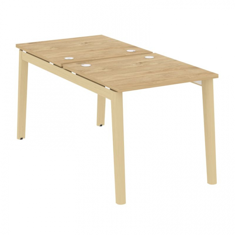 Onix Wood Рабочая станция OW.D.RS-2.0.8 Тиквуд Светлый/Дуб Светлый/Металл Белый 780*1635*750