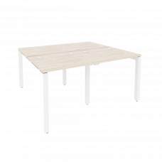 Onix Рабочая станция на П-образном м/к O.MP-D.RS-4.0.7 Денвер Светлый/Металл Белый 1560*1475*750