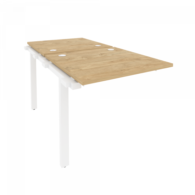 Onix Наборный элемент рабочей станции на м/к O.M-2.NRS-0.8 Тиквуд Светлый/Металл Белый 780*1635*750