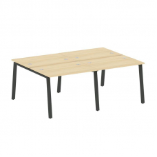 Metal System Рабочая станция на 4 места на А-образном м/к БА.СМ-4.1 Акация Лорка/Металл Антрацит 200