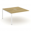 Concept Двойной наборный элемент рабочей станциии CN.DNRS-003 Дуб Винченцо/Металл Белый 1380*1480*75