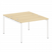 Metal System Quattro Рабочая станция на П-образном м/к 50БП.РАС-СП-2.2 Акация Лорка/Металл Белый 120