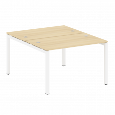 Metal System Quattro Рабочая станция на П-образном м/к 50БП.РАС-СП-2.2 Акация Лорка/Металл Белый 120
