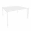 Onix Рабочая станция на П-образном м/к O.MP-D.RS-2.4.7 Белый Бриллиант/Металл Белый 1580*1475*750