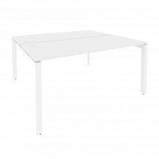 Onix Рабочая станция на П-образном м/к O.MP-D.RS-2.4.7 Белый Бриллиант/Металл Белый 1580*1475*750