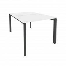 Onix Рабочая станция на П-образном м/к O.MP-D.RS-2.1.7 Белый Бриллиант/Металл Антрацит 980*1475*750
